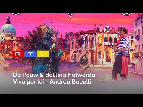 De Pauw en Bettina Holwerda betoveren de studio met hun Italiaanse zang | The Masked Singer