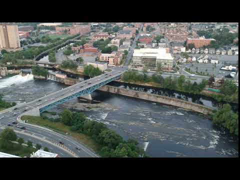 DJI Spark || Aerial view of Lowell mass.