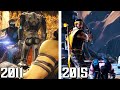 Sub Zero Almost Killing Scorpion Vs Scorpion Almost Killing Sub Zero Comparison 2011 2015