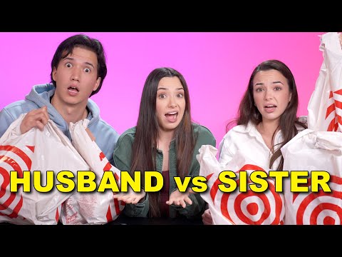 Who Knows Me Better? Sister vs Husband! (Target Gift Swap Challenge) Merrell Twins