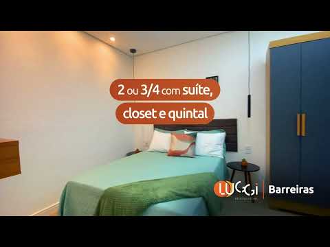 Luggi Residencial a sua Casa Inteligente em Barreiras! Casa com 2 e 3 quartos com suíte, closet e quintal