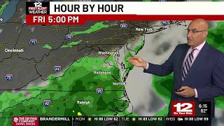 First Alert Forecast: Low humidity with sunshine Monday (Aug. 24)