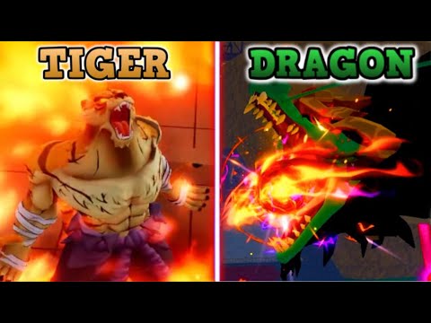 (NOT EVEN CLOSE) Tiger Vs East Dragon in Blox Fruits
