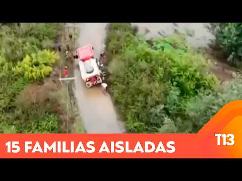 Familia que asistía a funeral quedó atrapada por crecida de río en Santa Bárbara