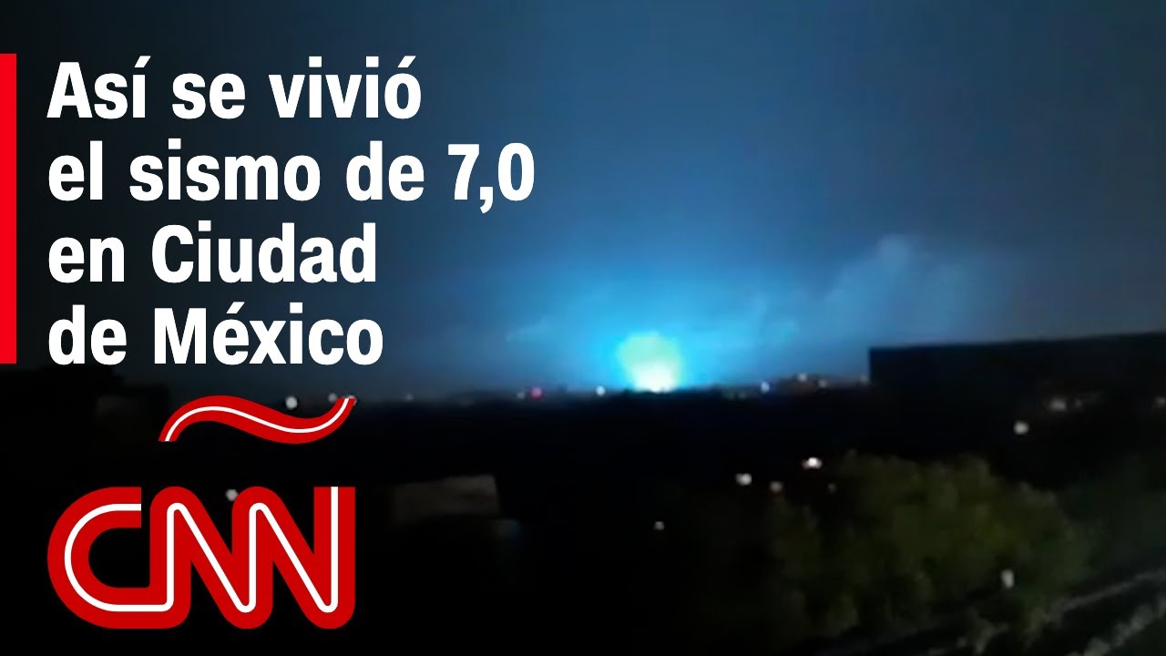 Videos del sismo en Ciudad de México y las luces en el cielo que causó el movimiento