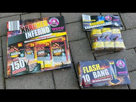 LIDL'S NEW YEAR'S EVE FIRECRACKER TESTED! KRACHER INFERNO, CANNON BLASTS & FLASH BANG from WECO
