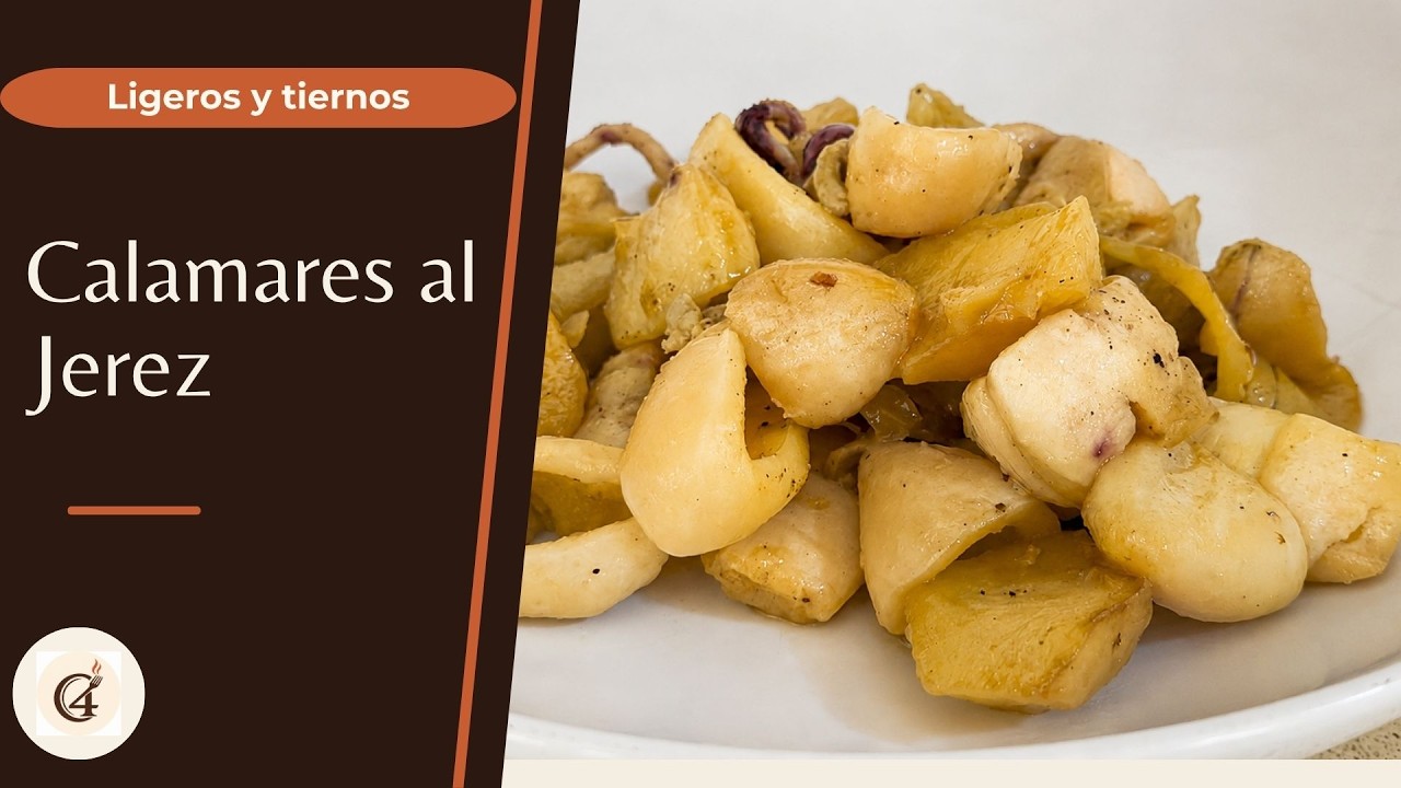 Estos calamares al Jerez quedan tiernos y nada pesados