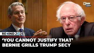 'That's Not The Question': Fiery Sanders Vs Bessent Clash during Senate Hearing | Rewind 2025 | US