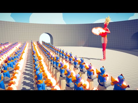 HOW MANY DEVOUT GAUNTLET TO TAKE DOWN SUPER BOXER - Totally Accurate Battle Simulator TABS