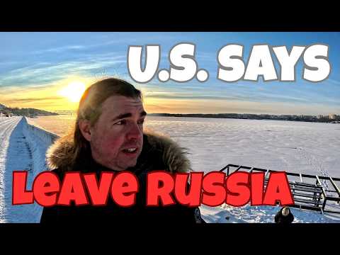 🇺🇸AMERICAN walks through Rural RUSSIA!🇷🇺Against US Warnings!😱NOT in MOSCOW!🚔🌖🗑️For Winter!