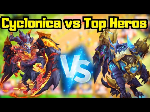 Cyclonica vs Top Heroes | Castle Clash