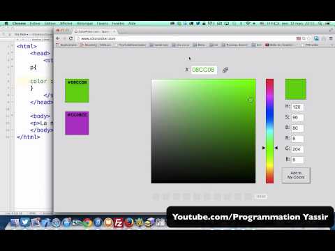 comment colorer texte html