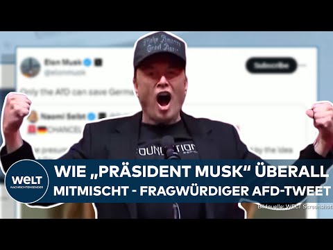 ELON MUSK: Tech-Milliardär mischt sich in Politik ein - auch in die Bundestagswahl in Deutschland!