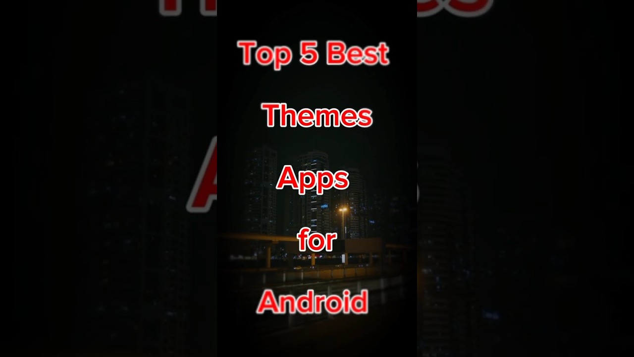 Top 5 Mobile Theme Apps for Android | Best Android Ai tools #shorts #ai #tech