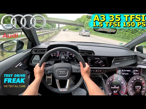 2024 Audi A3 35 TFSI Sportback 150 PS HIGH SPEED AUTOBAHN DRIVE POV