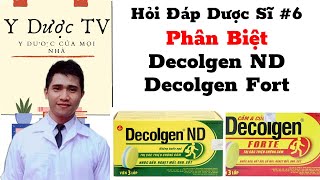 Phân biệt decolgen xanh và decolgen đỏ | cách dùng thuốc decolgen | Y Dược TV