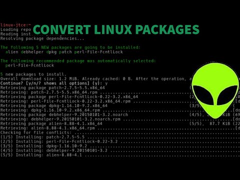 HOW TO CONVERT LINUX PACKAGES USING ALIEN