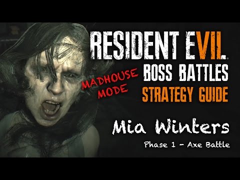 Resident Evil 7 Mia Boss Walkthrough - How To Beat Mia With The Axe | Madhouse Mode/No Damage