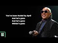 Stevie Wonder - Summer Soft (Lyrics)