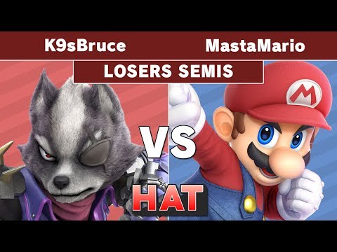 HAT 56 - K9sbruce (Wolf) Vs. MastaMario (Mario) Losers Semis - Smash Ultimate