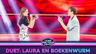 Laura Tesoro &amp; Boekenwurm in duet met &quot;What&#39;s The Pressure&quot; | I Can See Your Voice | VTM