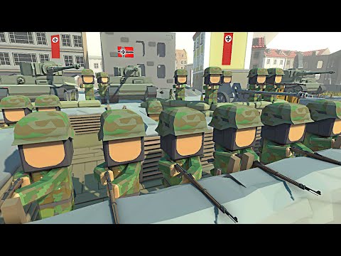 3,000 SS German TRENCH DEFENSE of City Streets! - Ancient Warfare 3: Battle Simulator