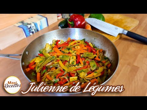 Julienne de Légumes à la Poêle - Recette Facile et Rapide