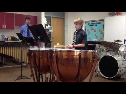 Timpani (Kettledrums) solo.