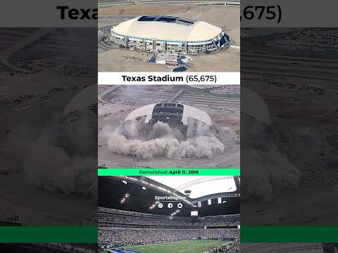 What takes five years to build can be destroyed in just five seconds. #buildtech #football #stadium