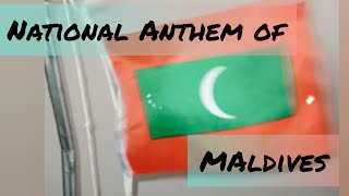 Maldives National Anthem with lyrics🇲🇻 | Maldives flag wave #maldives #maldives national Anthem.