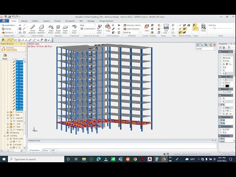 Design Hospital 12 Floors Building in Graitec Advance Design Part1