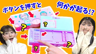 筆箱に大量のボタン⁉超バズってるおもしろ筆箱を大紹介✏️【海外文房具】