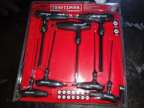 Tool Review Craftsman T handle hex/allen wrenches