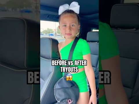 BEFORE vs AFTER TRYOUTS 🫣 #lifeaswegomez #trend #transition