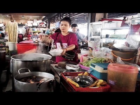 Phnom Penh Central Market Scenes, Breakfast Area