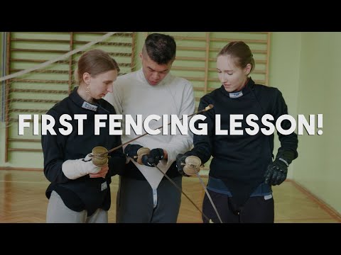 The first fencing lesson ever! Poland vs Taiwan!