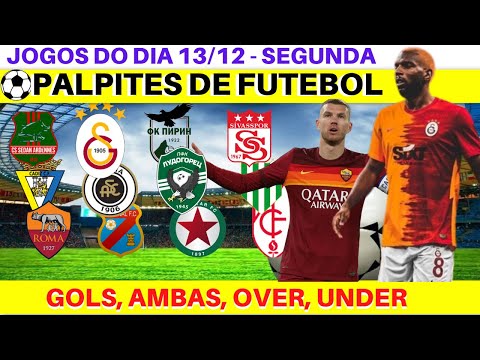 Palpites de Futebol para Amanh 13/12, Segunda.