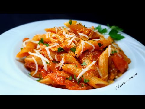 Pasta con tomate y atún, MUY Fácil!!