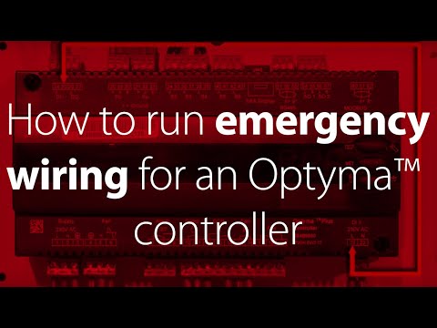 How to run emergency wiring on an Optyma™ Plus or Plus INVERTER condensing unit