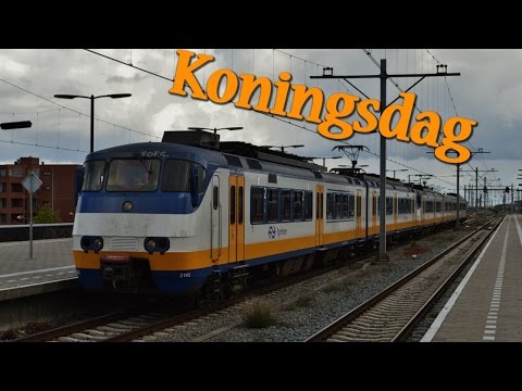 Treinen in Almere Oostvaarders - Koningsdag 2016