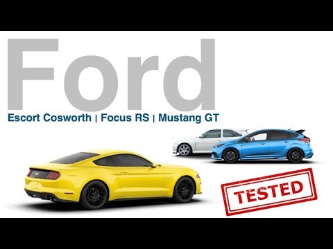Ford Mustang GT VS Focus RS (featuring the Escort Cosworth and Fiesta WRC!)