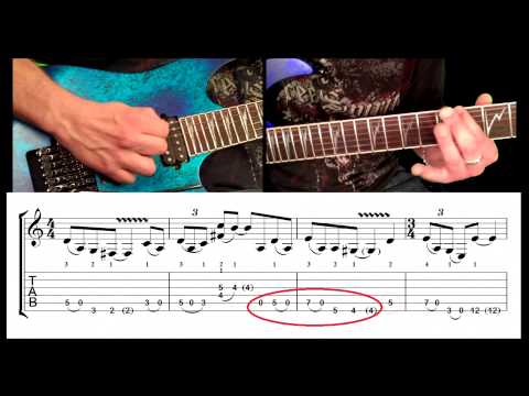 Satch boogie (how to play) intro part 1b.  click below for next lesson