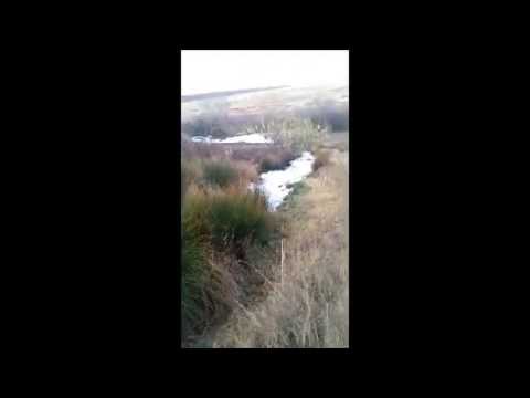 Waterfall of sewage