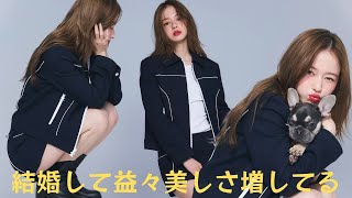 ”結婚して益々美しさ増してる”山本舞香、赤リップで大人の色気漂うミニスカコーデで美脚披露