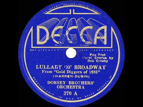 1935 HITS ARCHIVE: Lullaby Of Broadway - Dorsey Brothers (Bob Crosby, vocal)