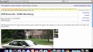 Craigslist Flint Michigan Used Cars and Trucks - Popular For Sale by Owner Vehicle Available
