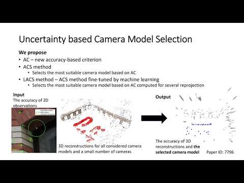 Uncertainty Based Camera Model Selection