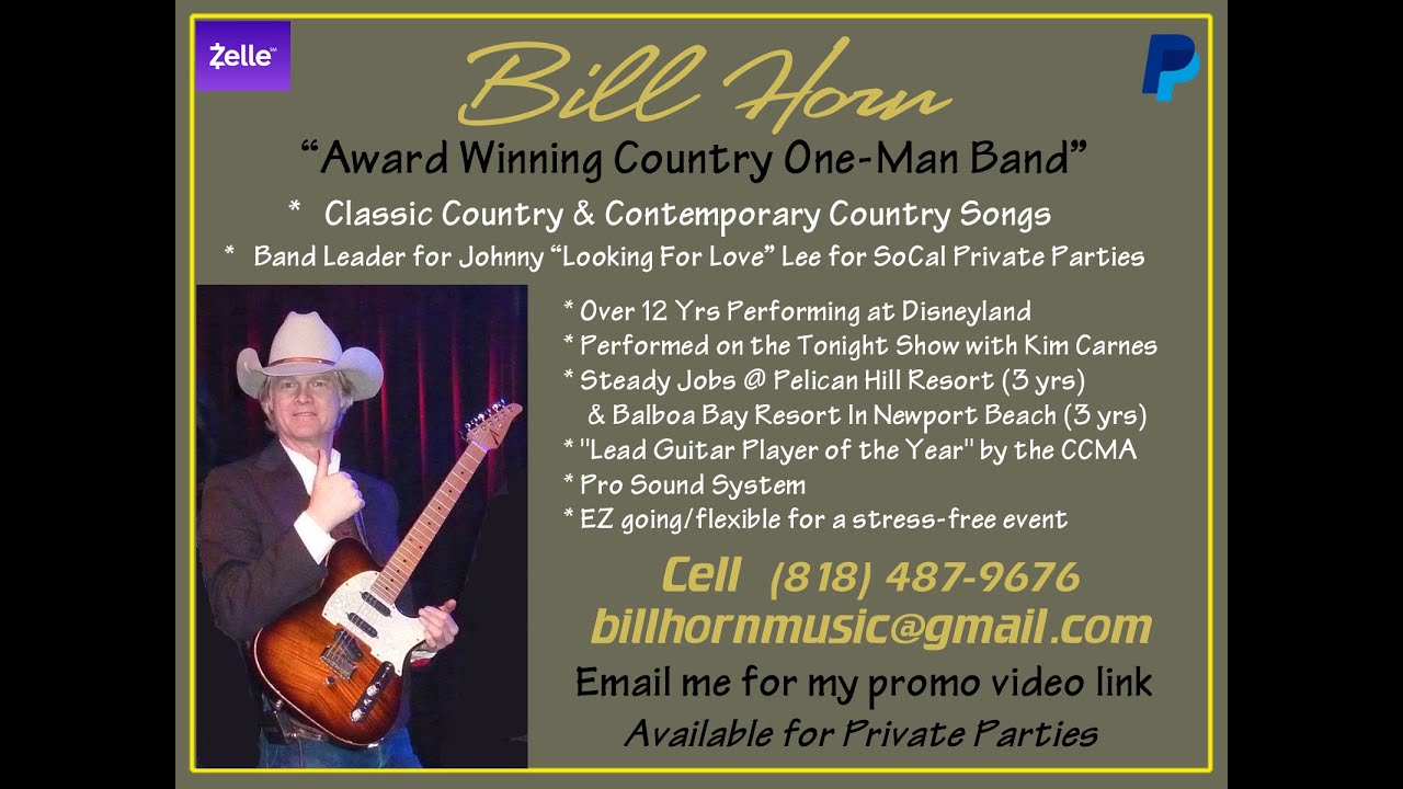 Promotional video thumbnail 3 for Bill Horn Music