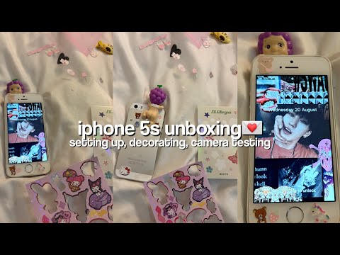 iphone 5s unboxing💌📹; camera testing, decorating, setting up!¡