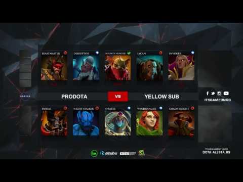DOTA2 | Yellow Submarine vs. Prodota - Game 2 | Dota 2 Invitational #2